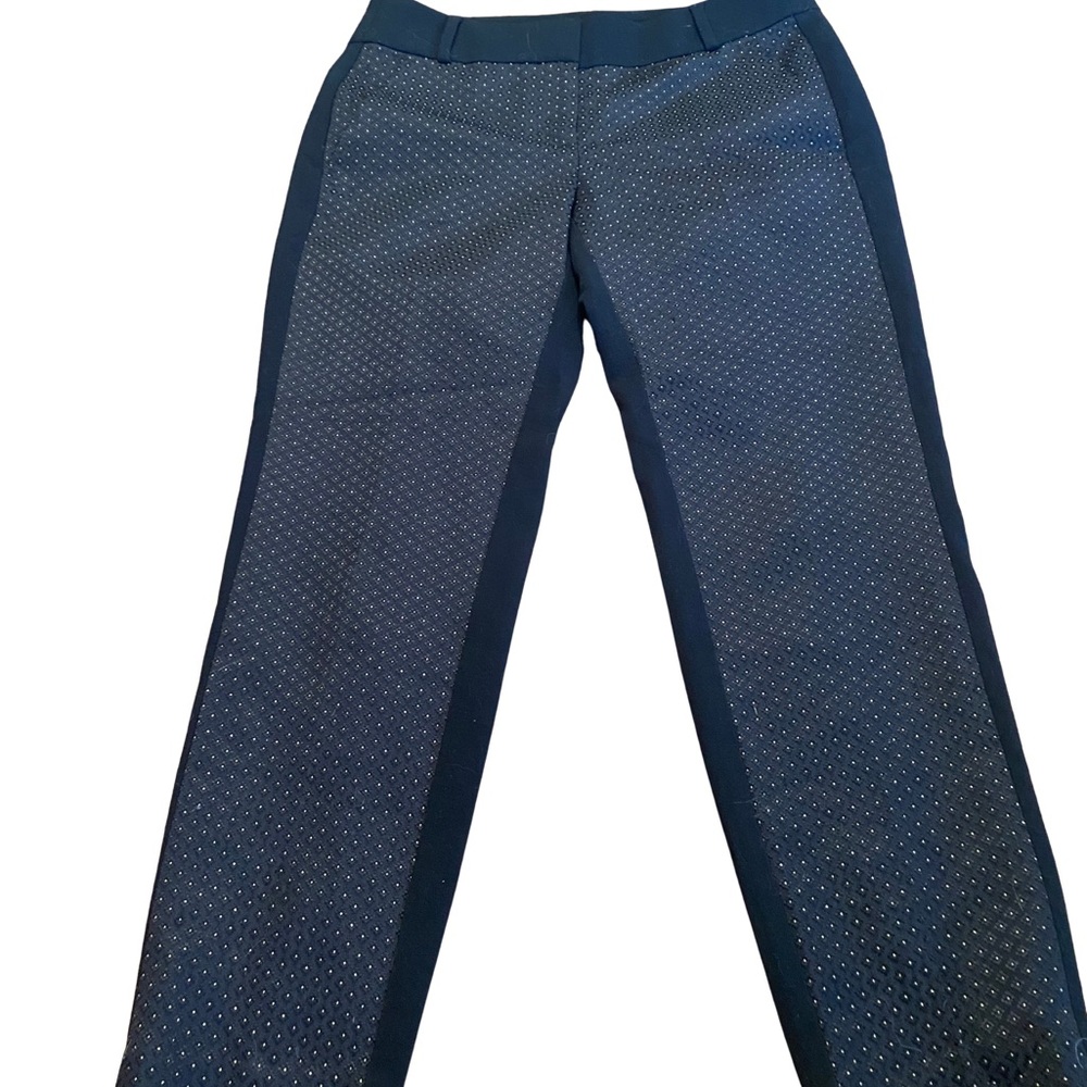 LOFT Petites Textured Slim Ankle Pants – Black – size 2